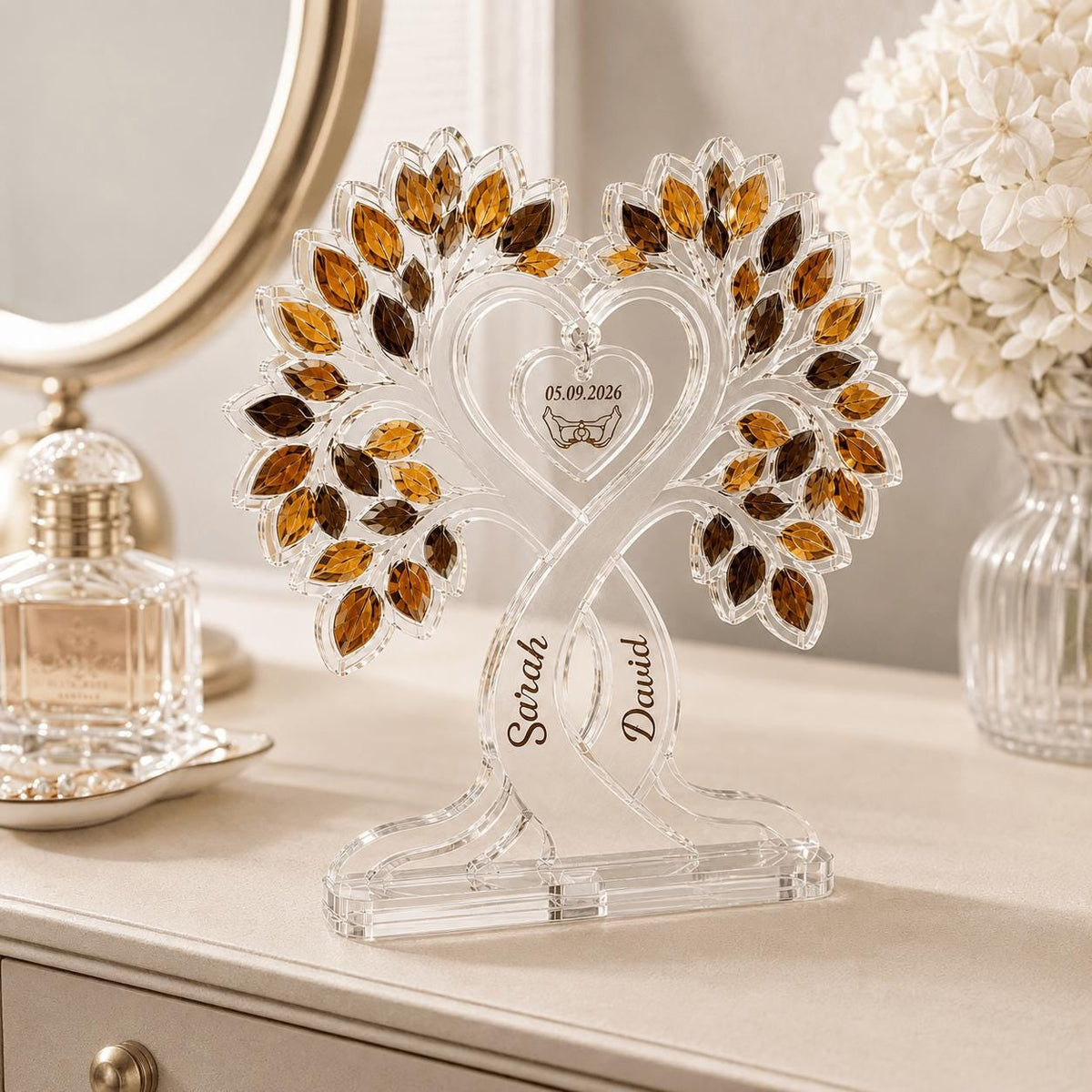 Personalized Acrylic Plaque - Wedding Gift for Couple