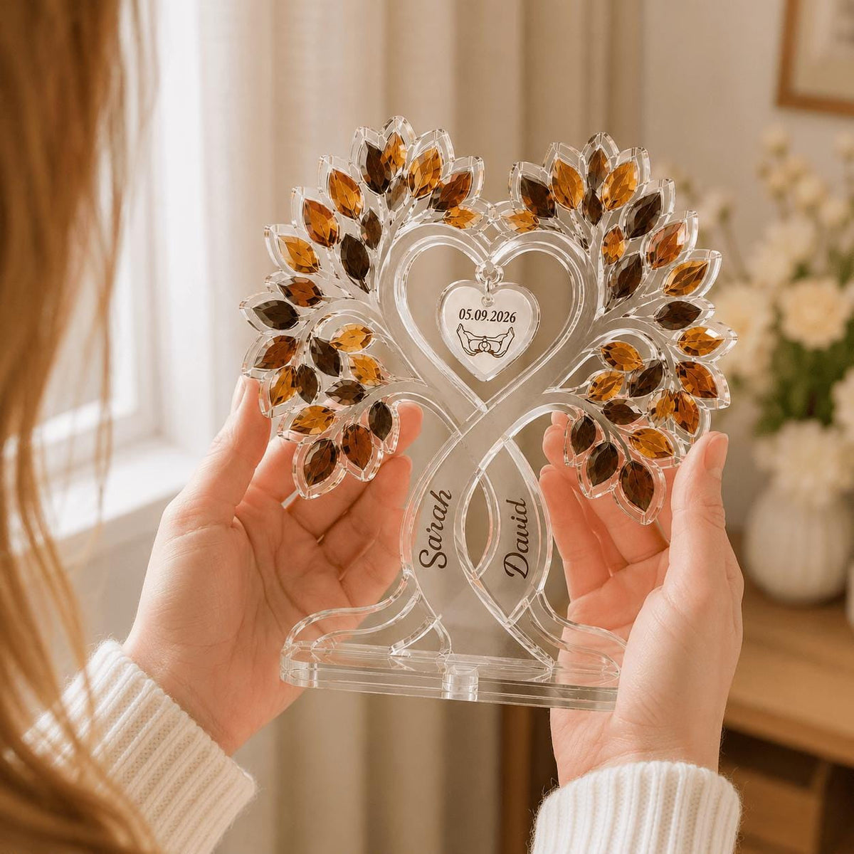 Personalized Acrylic Plaque - Wedding Gift for Couple
