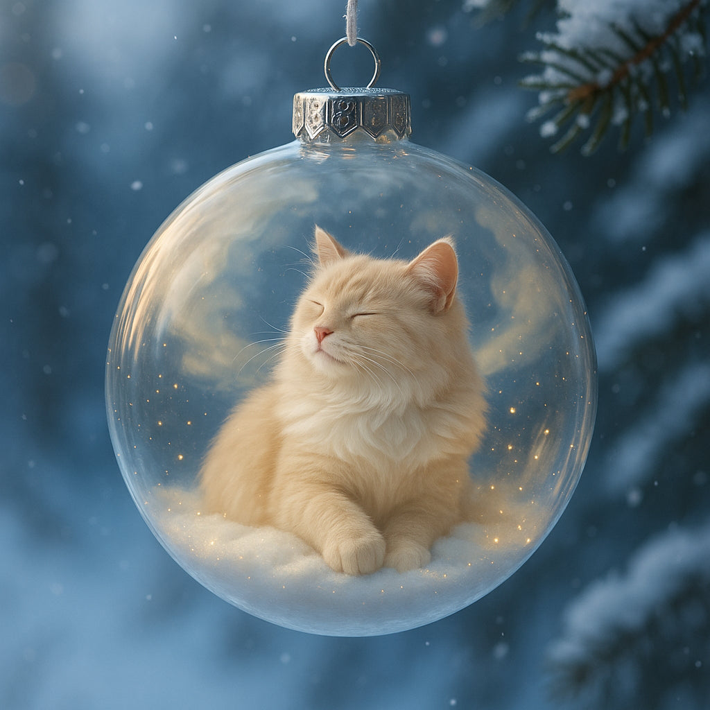 Cute Cat Christmas Ornaments