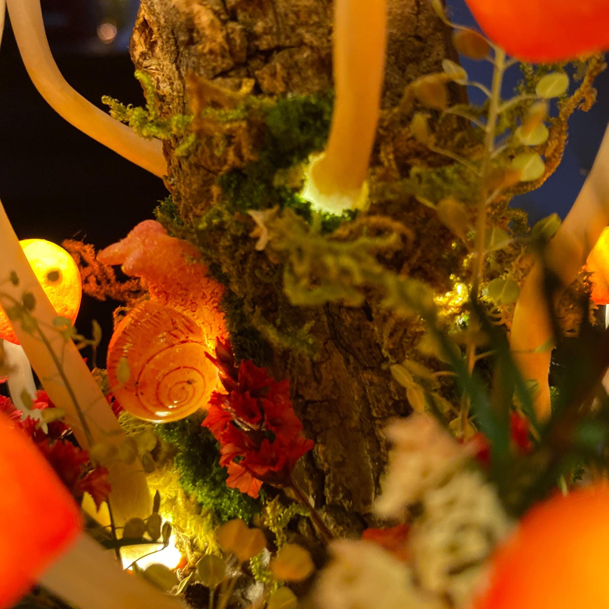 Enchanted Mushroom Forest Handmade Night Light-Glowing Home Decor