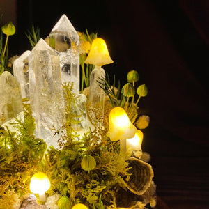 Enchanted Forest Mushroom Handmade Night Light-Fantasy Home Decor