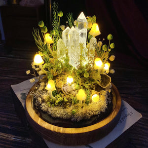 Enchanted Forest Mushroom Handmade Night Light-Fantasy Home Decor