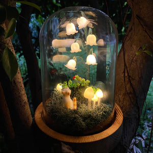 Lily of the Valley&Cat Handmade Night Light-Cute Home Decor