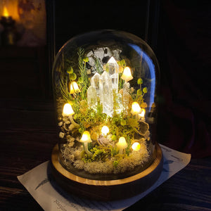 Enchanted Forest Mushroom Handmade Night Light-Fantasy Home Decor