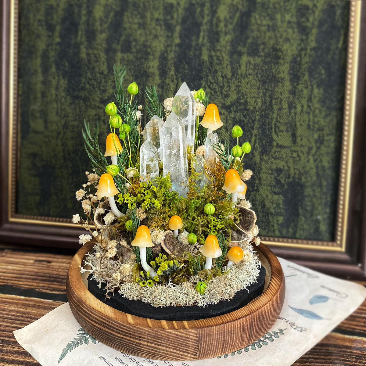 Enchanted Forest Mushroom Handmade Night Light-Fantasy Home Decor