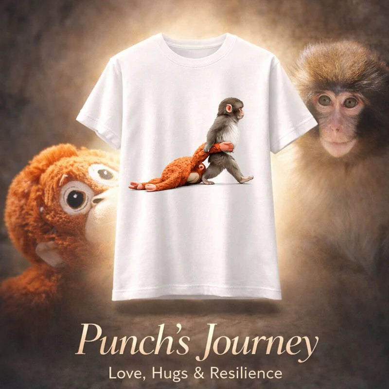 Monkey Punch Graphic Shirt, Viral Baby Monkey, Animal Lover Gift