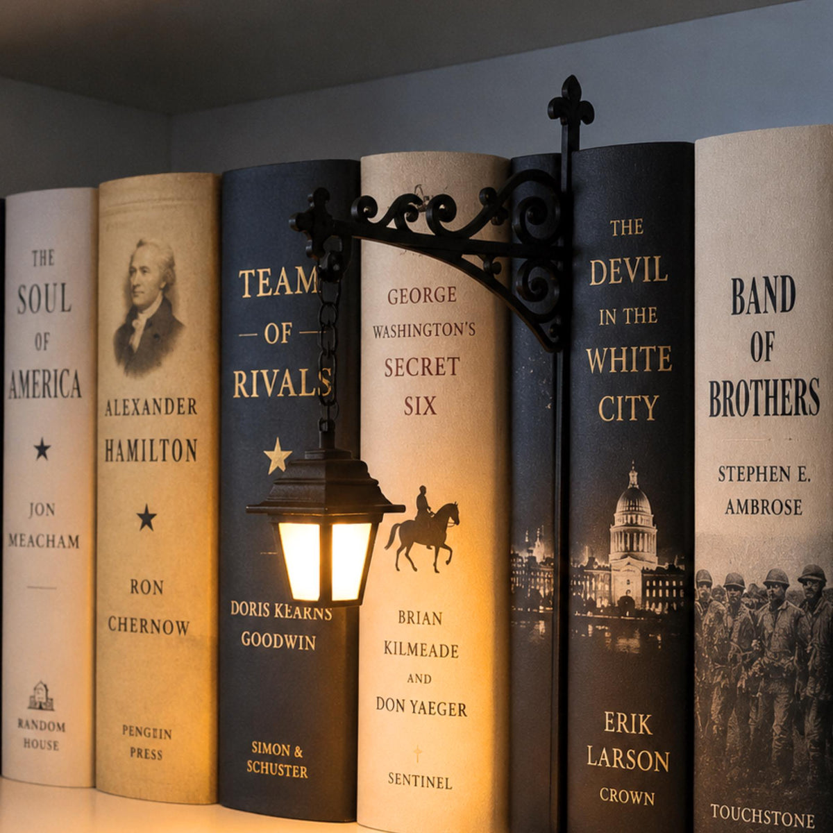 Ghost Lantern Bookend, Bookshelf Lamp