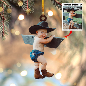 Personalized Upload Photo Baby Christmas Ornament