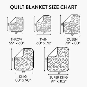 Sleepy German Shepherd Quilted Blanket