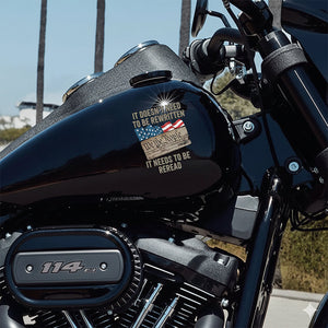 We The People US Flag Car Window Decal Sticker