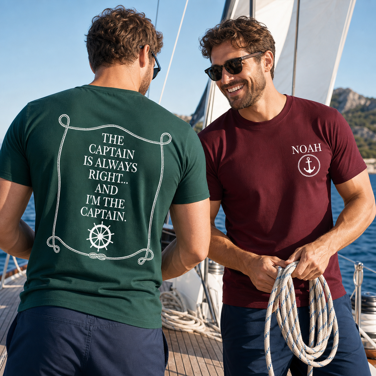 Custom Captain Boating Nautical - The Captain Is Always Right - Personalized Shirt