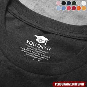 Personalized Graduation Shirt-Gifts Hidden Message For Graduated Son, Daughter