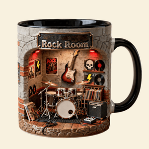 Born To Rock - Personalized Coffee Mug for Rock Fans