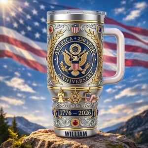 USA 250th Anniversary 40oz Tumbler – Gifts For Patriots
