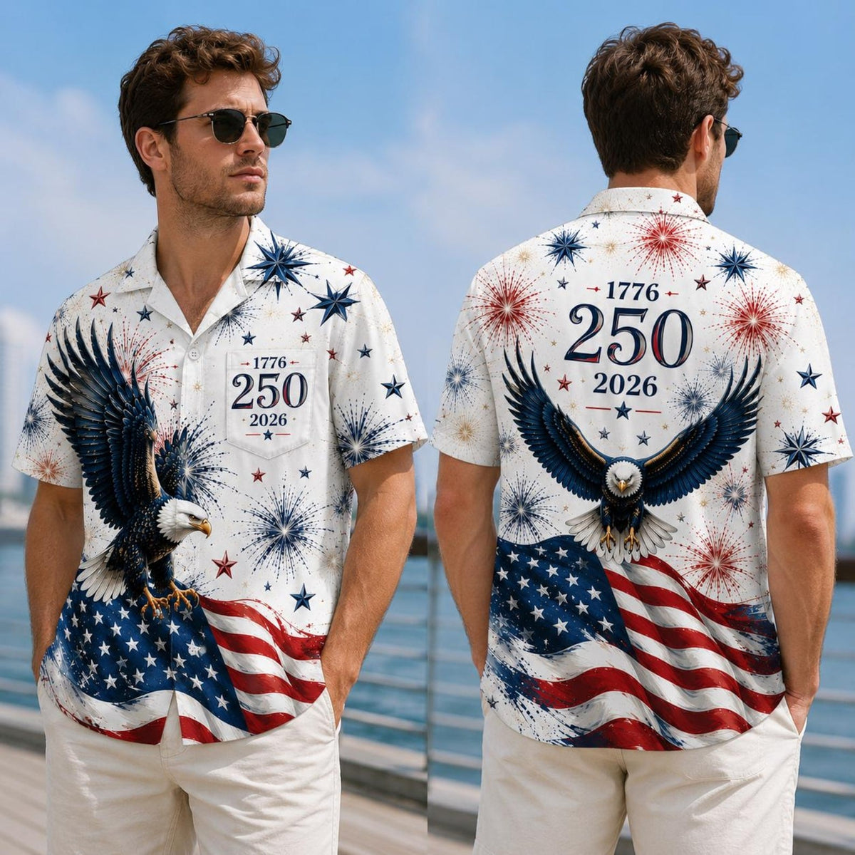 USA 250th Family Matching Hawaiian Shirt - Gift For Whole Family