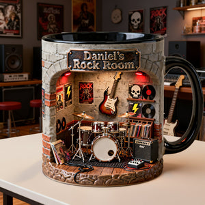 Born To Rock - Personalized Coffee Mug for Rock Fans