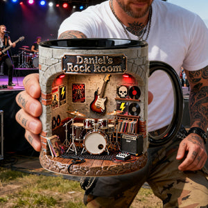 Born To Rock - Personalized Coffee Mug for Rock Fans