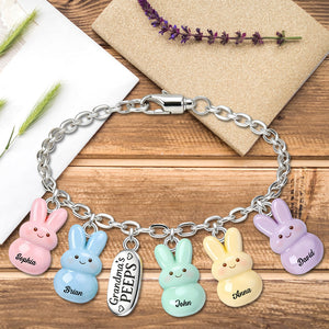 Grandma's kids- Personalized Grandma Bracelet With Charms