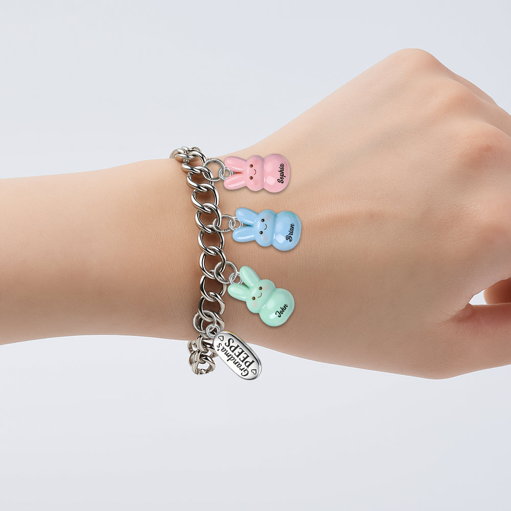 Grandma's kids- Personalized Grandma Bracelet With Charms