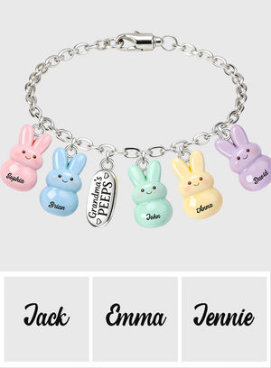 Grandma's kids- Personalized Grandma Bracelet With Charms
