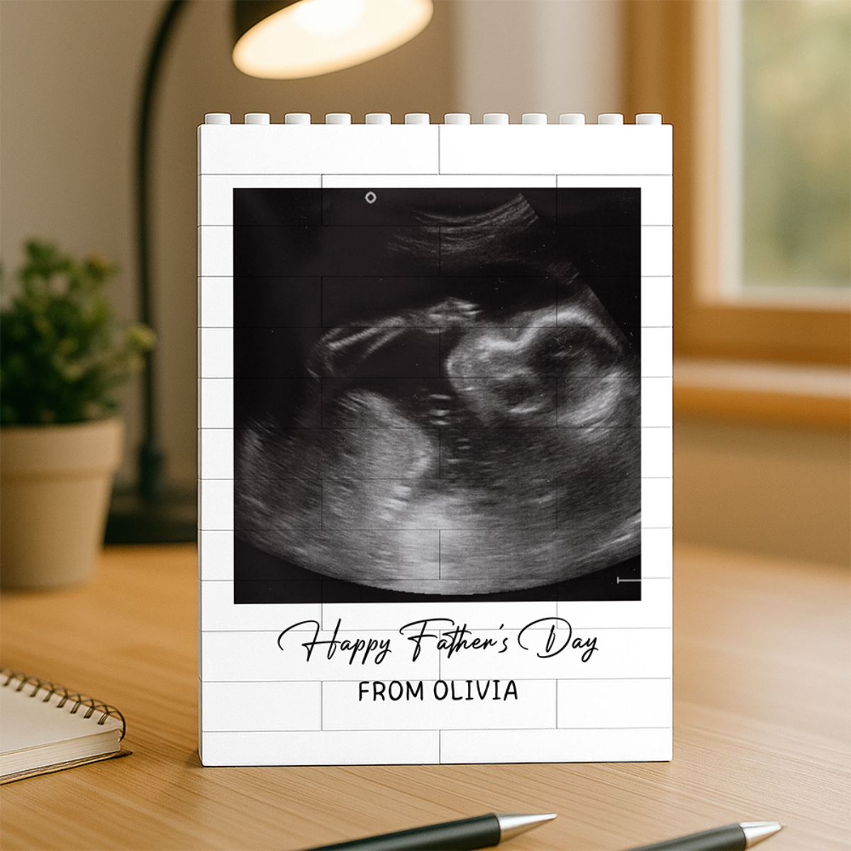Custom Photo Happy Father's Day Building Brick Blocks Gift For Dad Grandpa