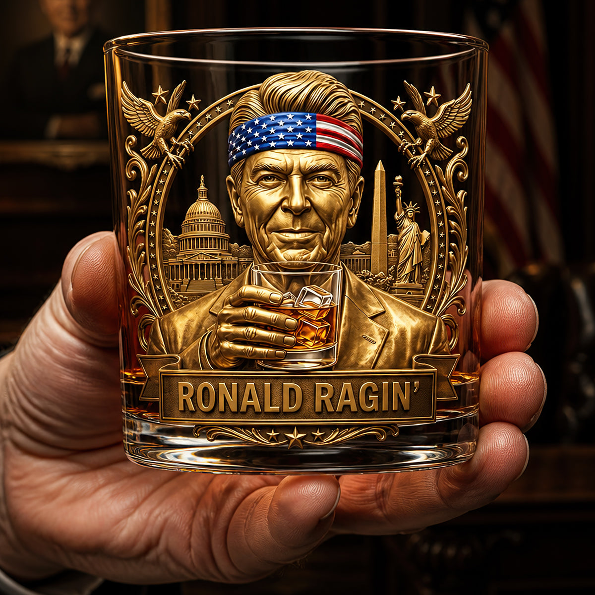 Bold & Memorable Round Glass - Personalized Anniversary Gifts