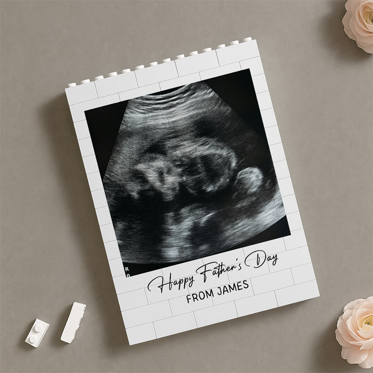 Custom Photo Happy Father's Day Building Brick Blocks Gift For Dad Grandpa