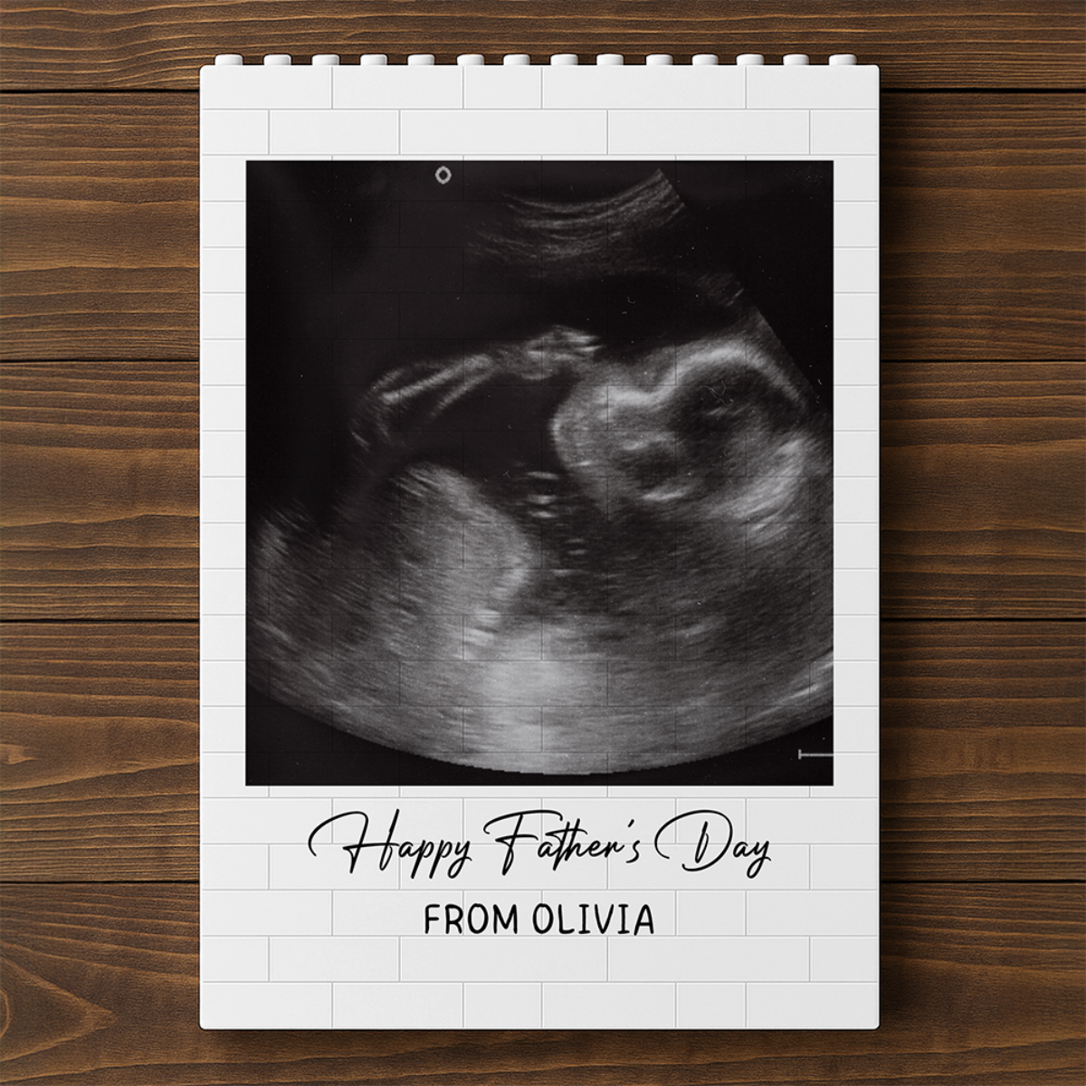 Custom Photo Happy Father's Day Building Brick Blocks Gift For Dad Grandpa