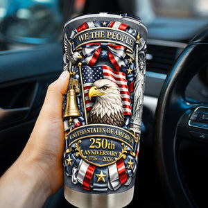 Personalized We The People Eagle Tumbler - Gift For US History Lovers