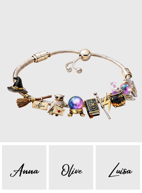 Love Wizard - Personalized Wizard Adjustable Charm Bracelet