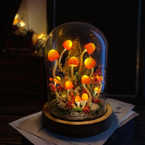 Enchanted Mushroom Forest Handmade Night Light-Glowing Home Decor