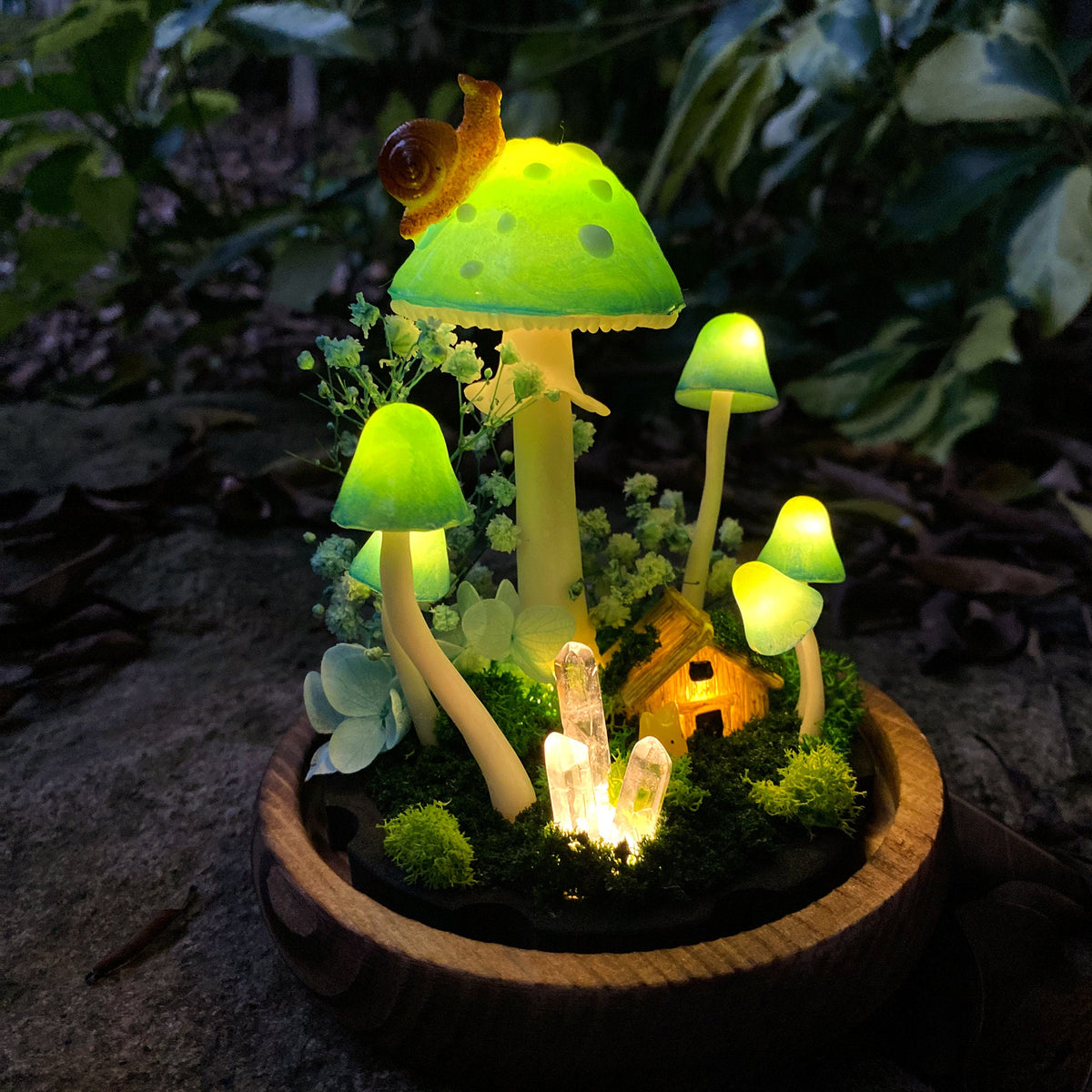 Enchanted Forest Mushroom Handmade Night Light
