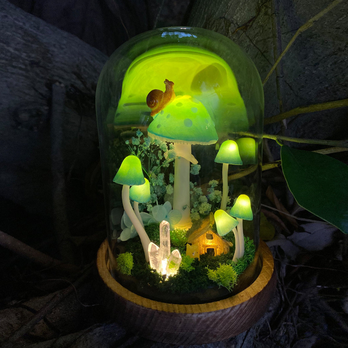 Enchanted Forest Mushroom Handmade Night Light