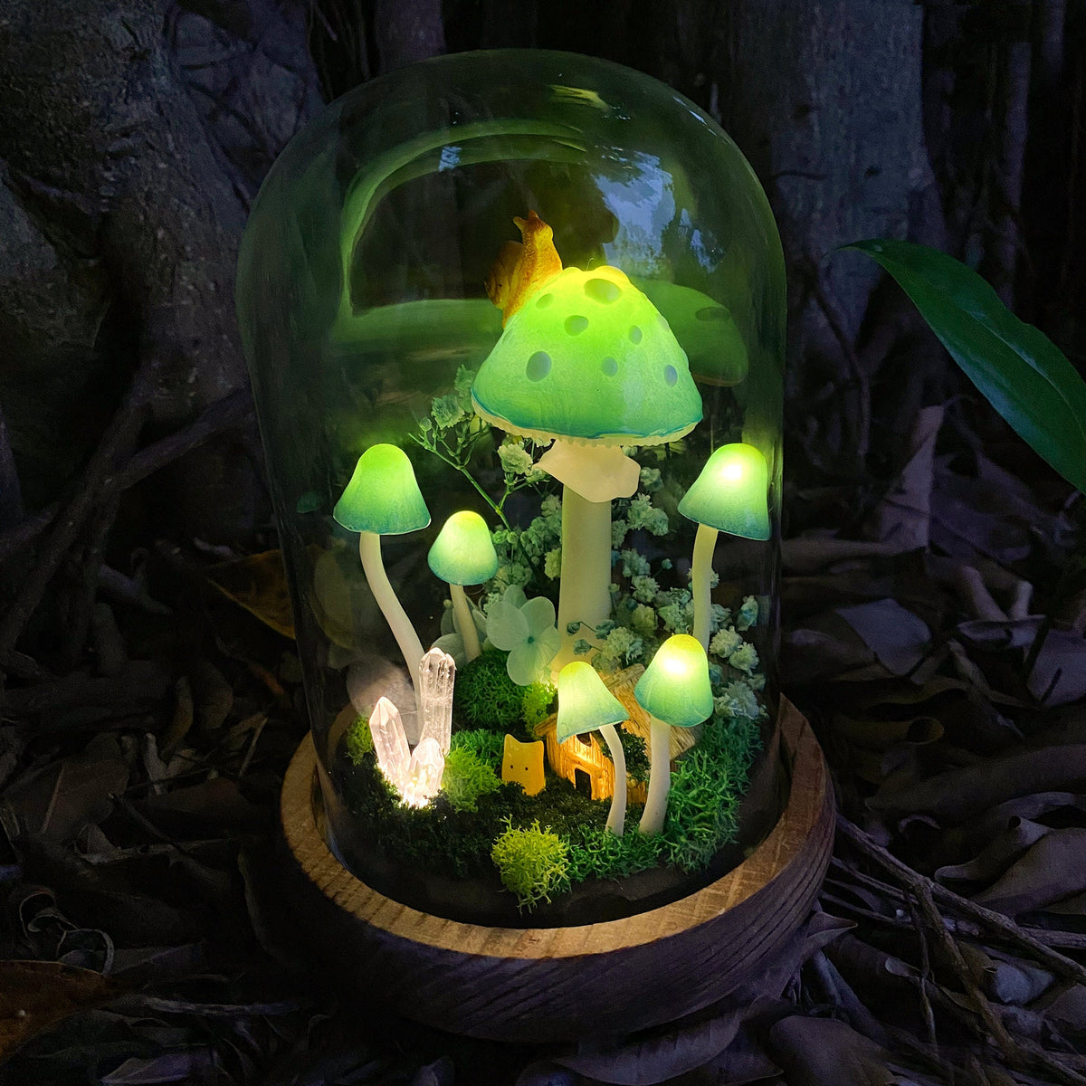 Enchanted Forest Mushroom Handmade Night Light