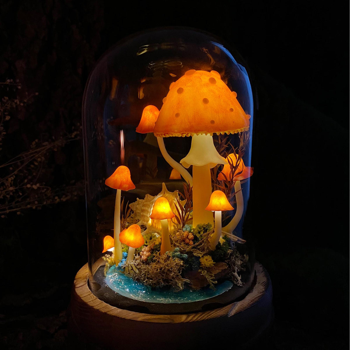 Ocean Fairy Mushroom Handmade Night Light