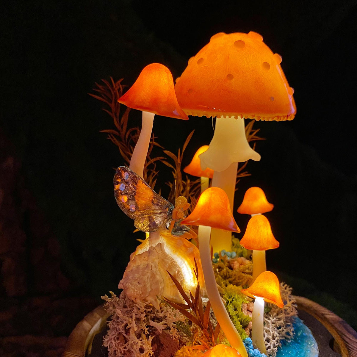 Ocean Fairy Mushroom Handmade Night Light
