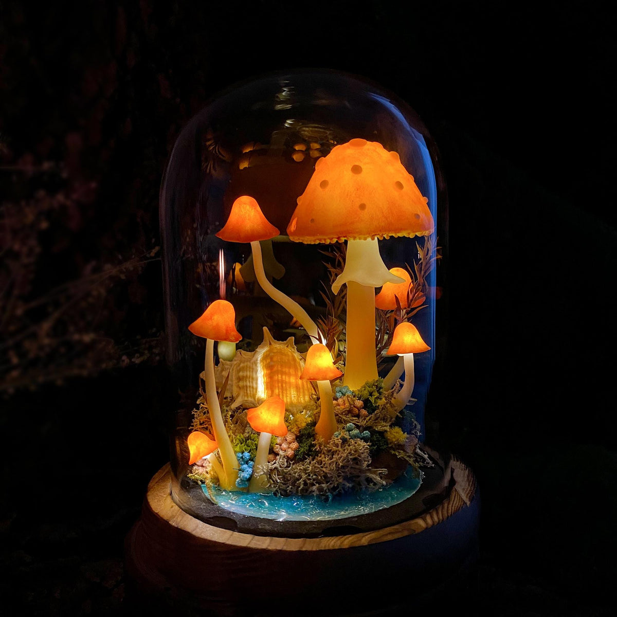 Ocean Fairy Mushroom Handmade Night Light