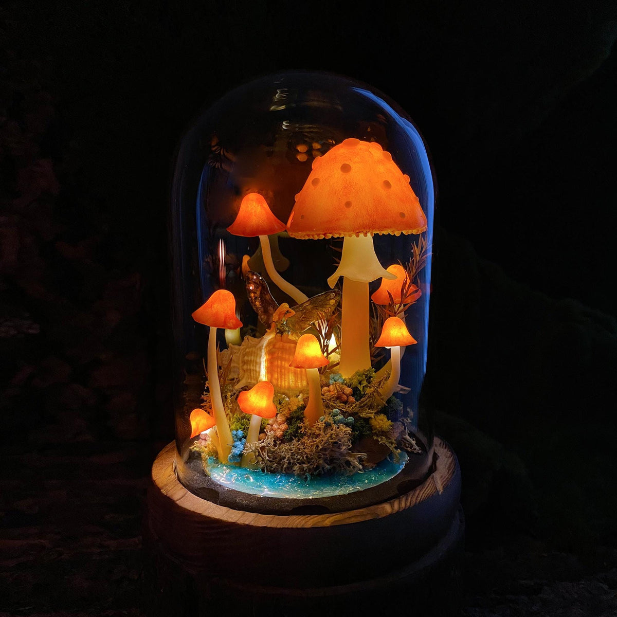 Ocean Fairy Mushroom Handmade Night Light