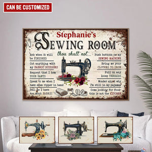 Personalized Sewing Room Rule Poster-Great Gift idea For your Beloved ones