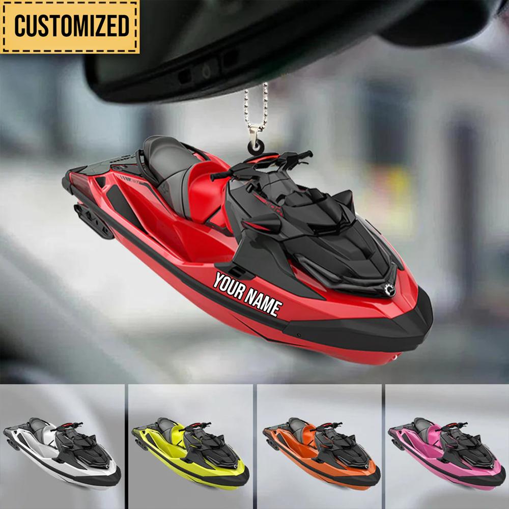 Personalized Watercraft Boat Christmas Acrylic Ornament