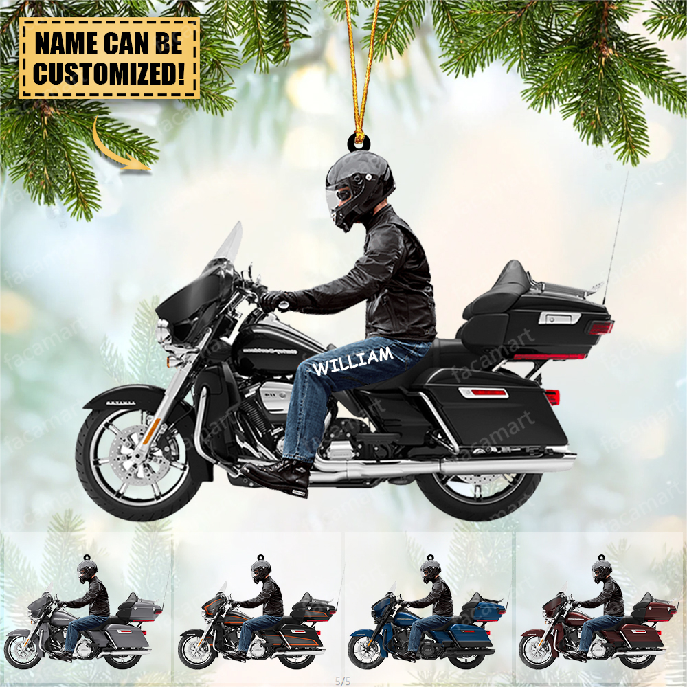 2023 New Release Personalized Biker Harley Davidson Motorcycle Ornament