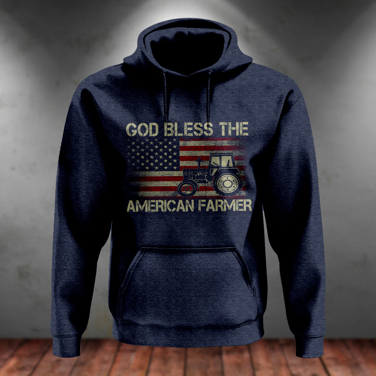Tractor T-shirt, God Bless The American Farmer