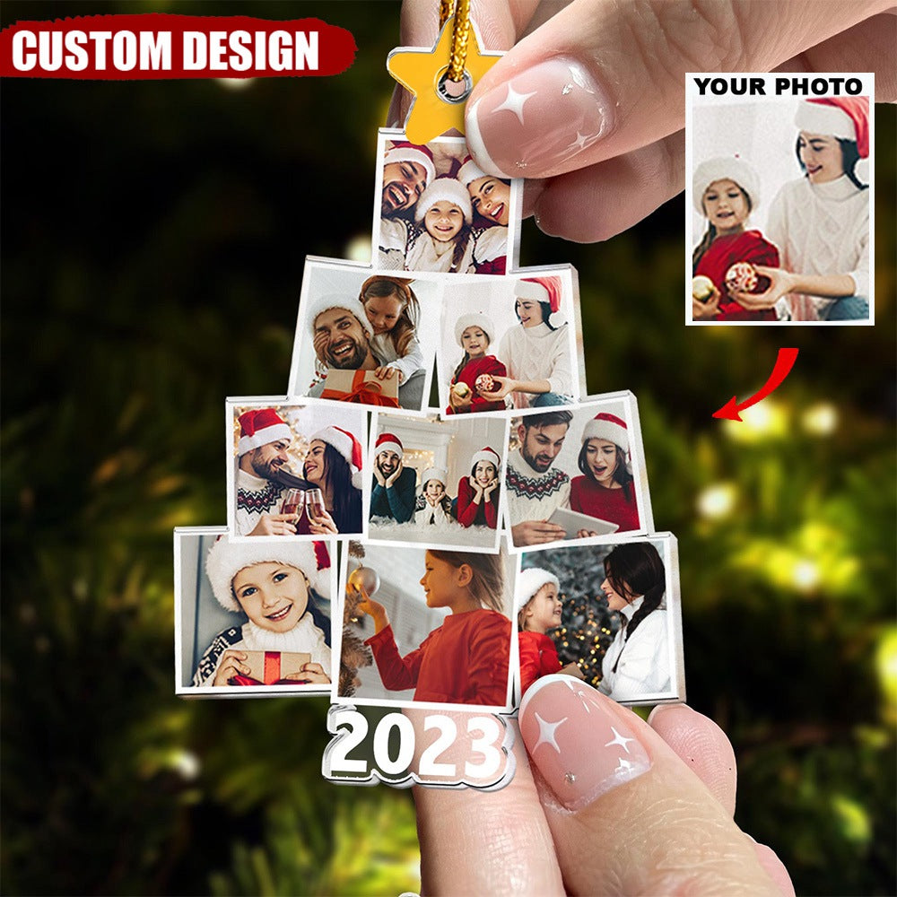 2023 New Release-Photo Tree Christmas Acrylic Ornament