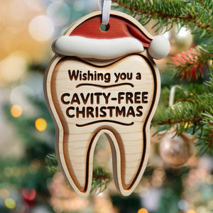 Dentist Ornament "Cavity-Free Christmas"