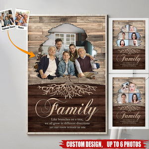 Family Like Branches On A Tree - Personalized Photo Poster