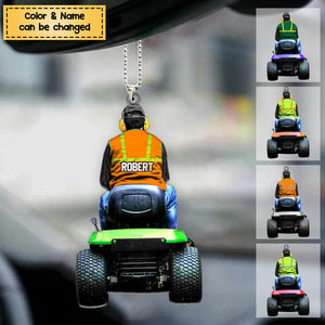 Personalized Lawn Mower Christmas/Car Ornament
