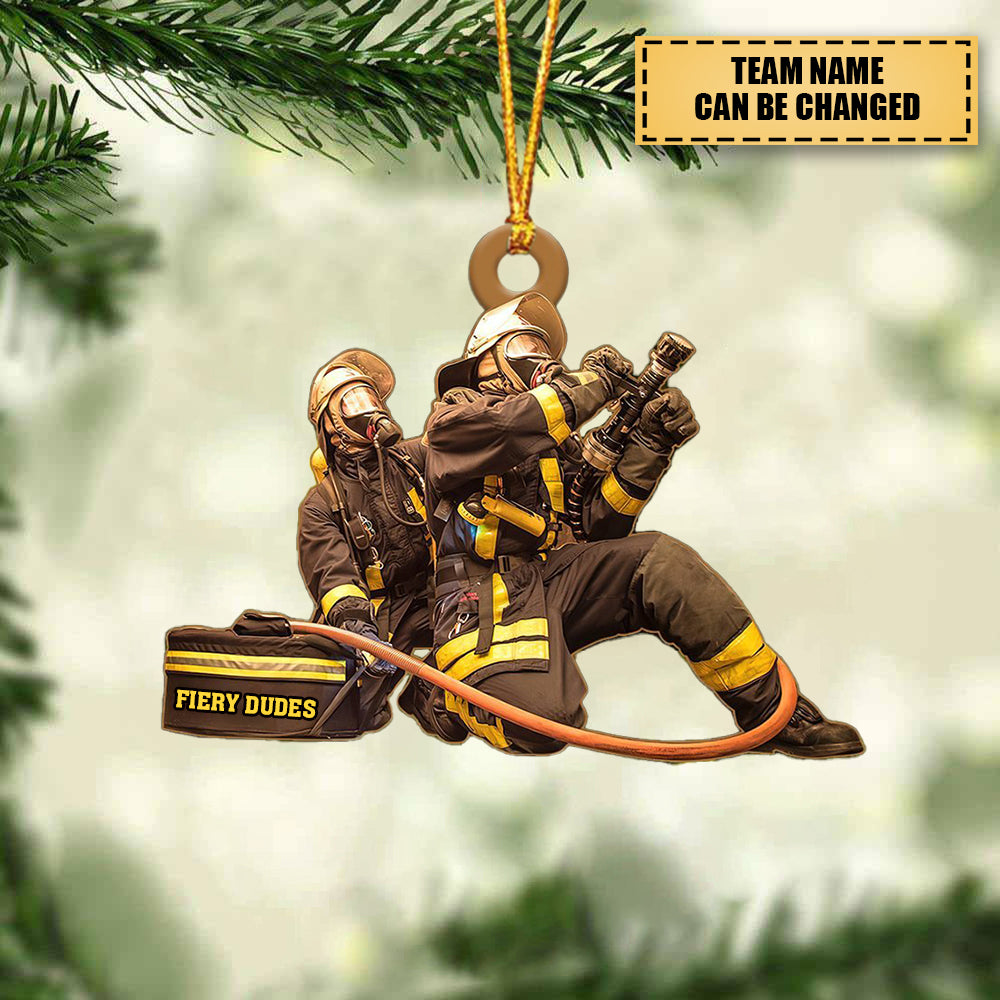 New Release -FIREFIGHTER - Personalized Christmas Ornament