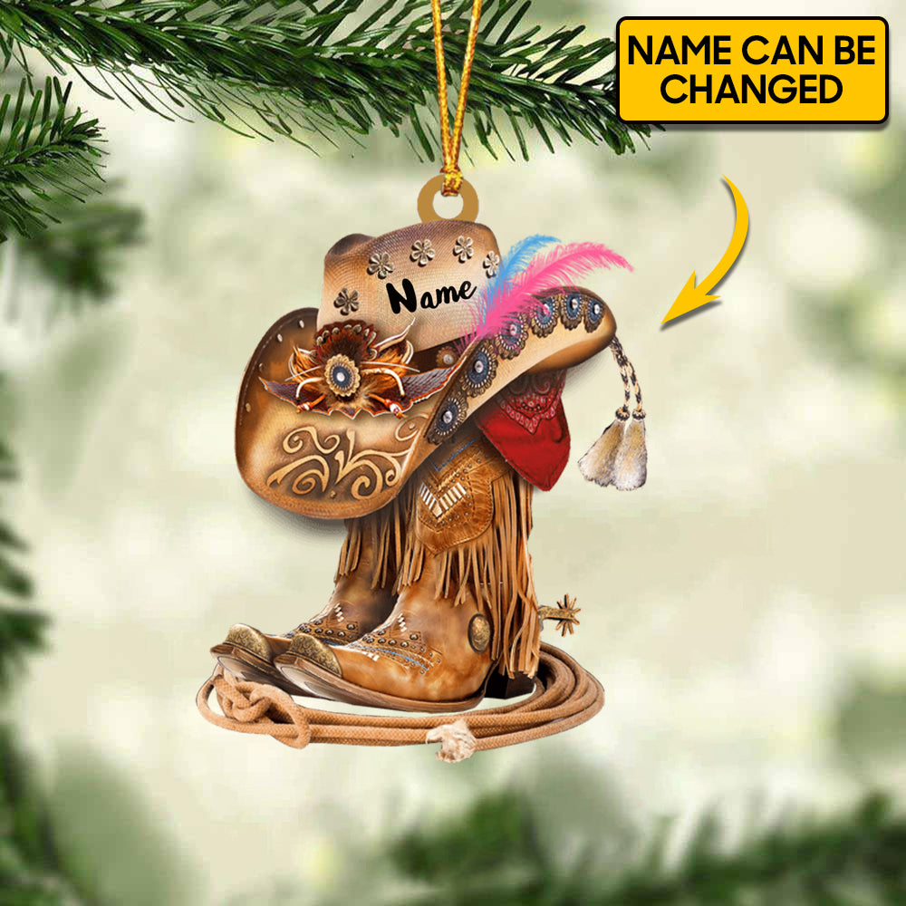 Personalized Western Style Ornament