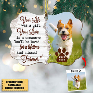 Pet Loss Memorial Gift -Personalized Christmas Ornament