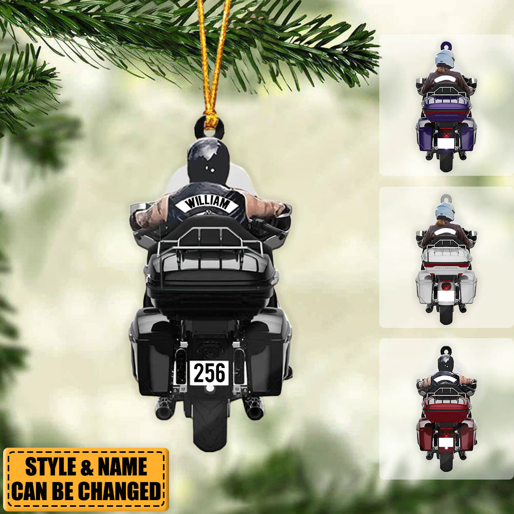 Personalized Biker Ultra Limited Motorcycle Christmas Ornament